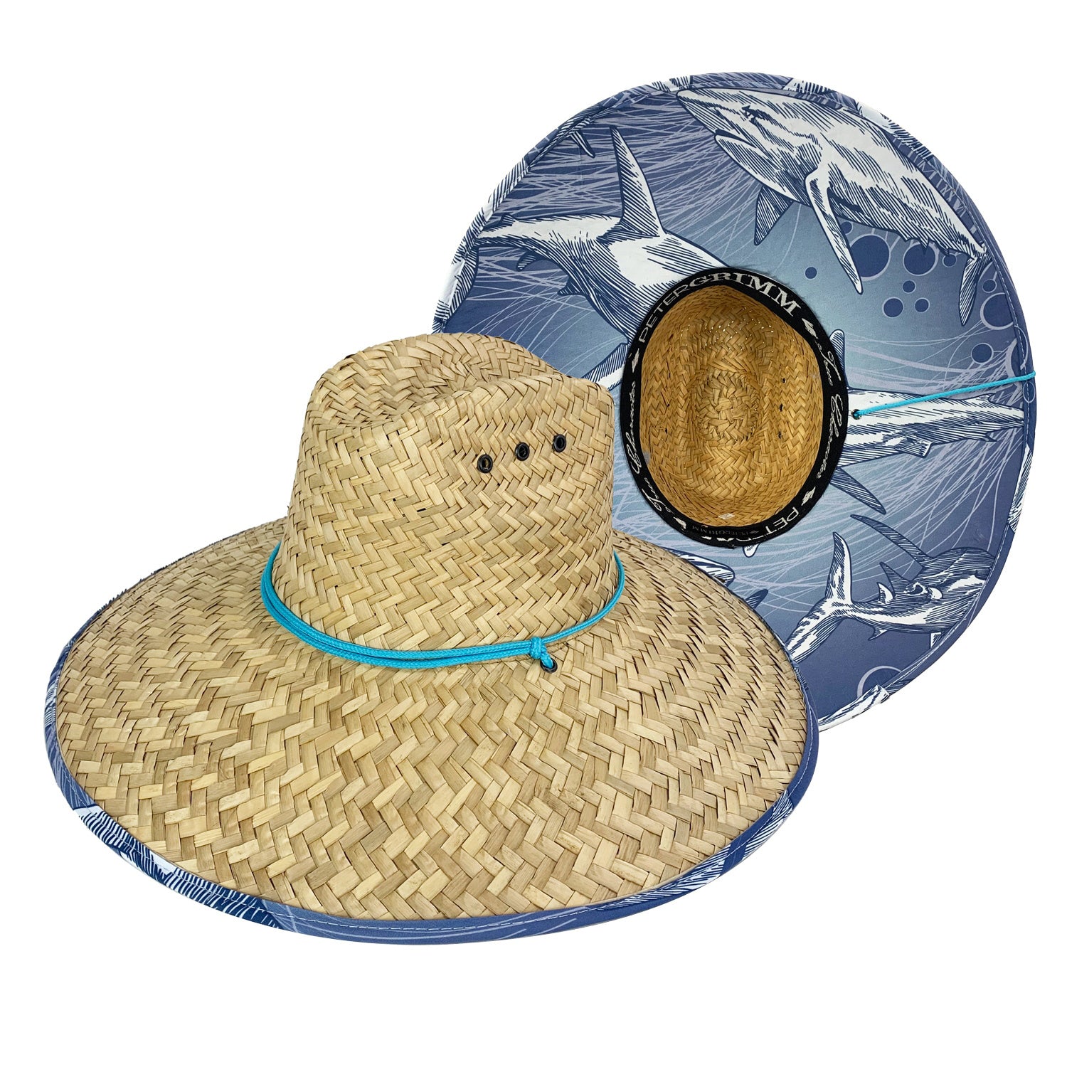 Shark Straw Lifeguard Hat Doba Default